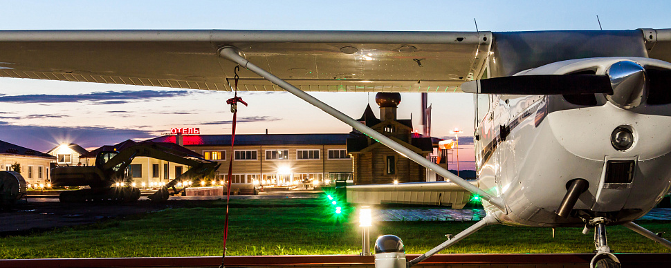 Вся территория аэродрома Кусино