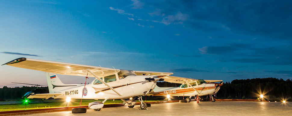 Вся территория аэродрома Кусино