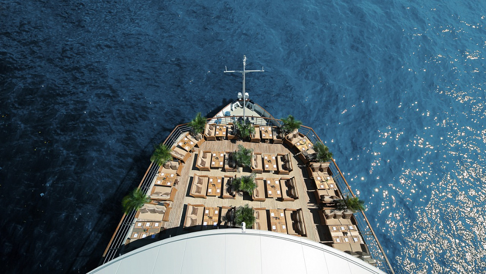 Летняя веранда на яхте Ласточка