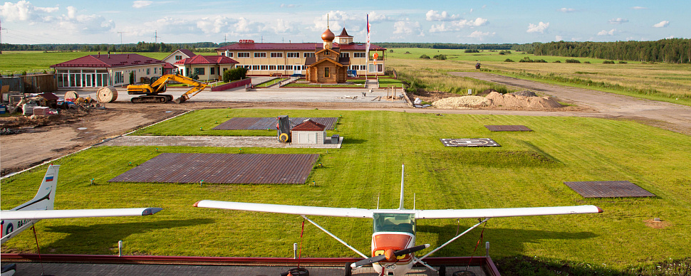 Вся территория аэродрома Кусино