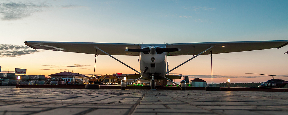 Вся территория аэродрома Кусино