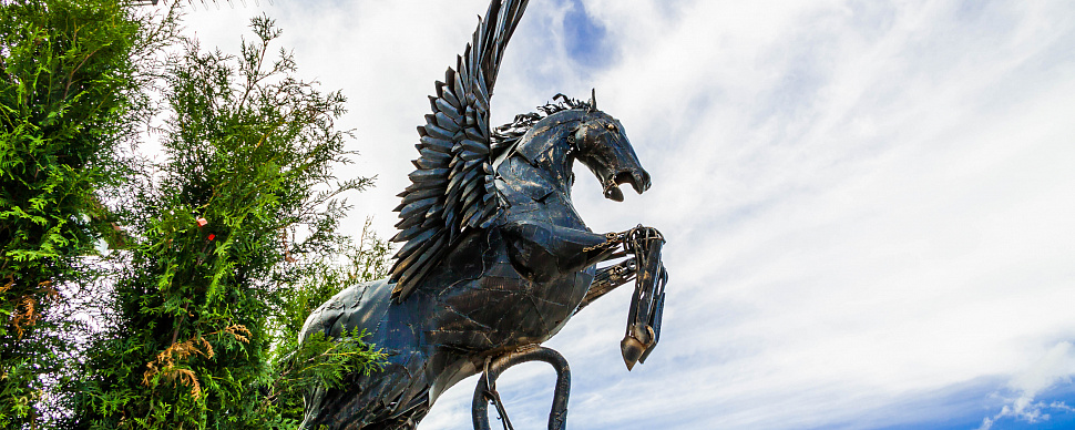 Вся территория аэродрома Кусино